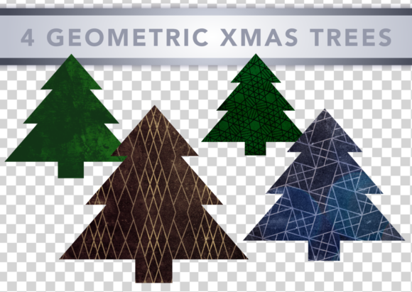 Chic Masculine Decor Christmas Tree PNG for Illustrations