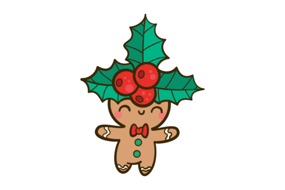 Christmas Cherry Gingerman Svg for Local Business Branding