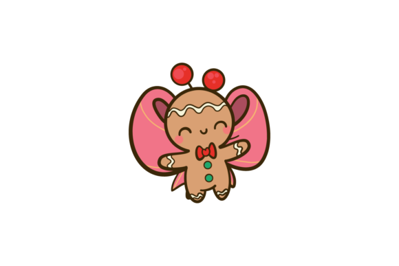 Christmas Gingerman Bow Pink Svg Review