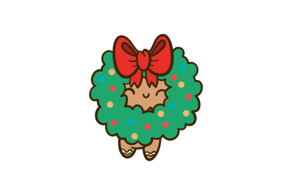 Christmas Gingerman Decoration Door Svg for Local Branding