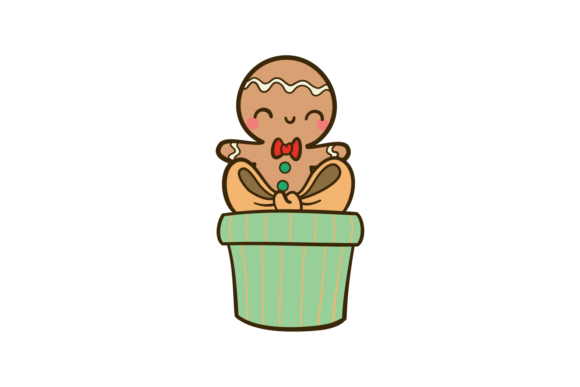 Christmas Gingerman Gift Birthday Svg for Handmade Creations