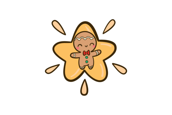 Christmas Gingerman Star Background Svg Review
