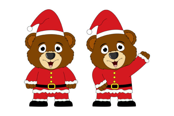 Cute Bear Cartoon in Christmas Illustration Review