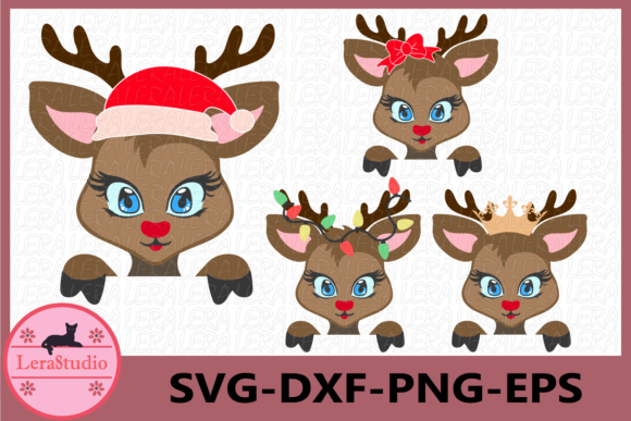 Deer Face, Christmas Illustration Review