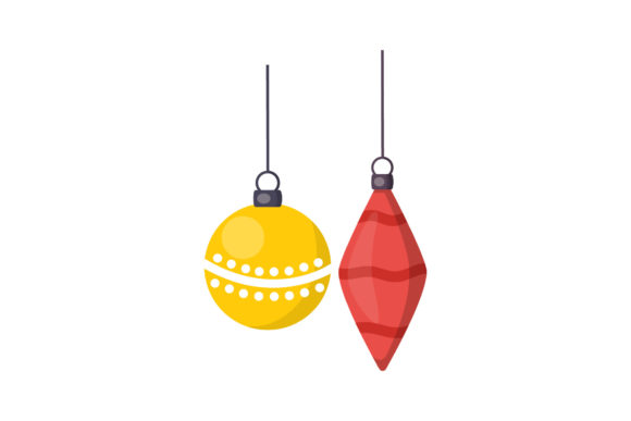 Merry Christmas Ball Holiday Vector Illustration