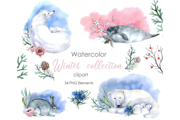 Winter Clipart Greeting Cards Christmas Review